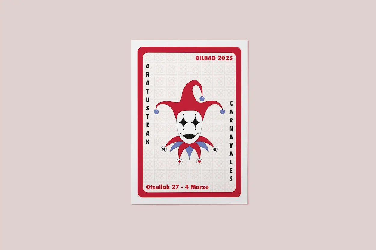 Cartel para carnavales de 2025 Aste Nagusi de Bilbao.