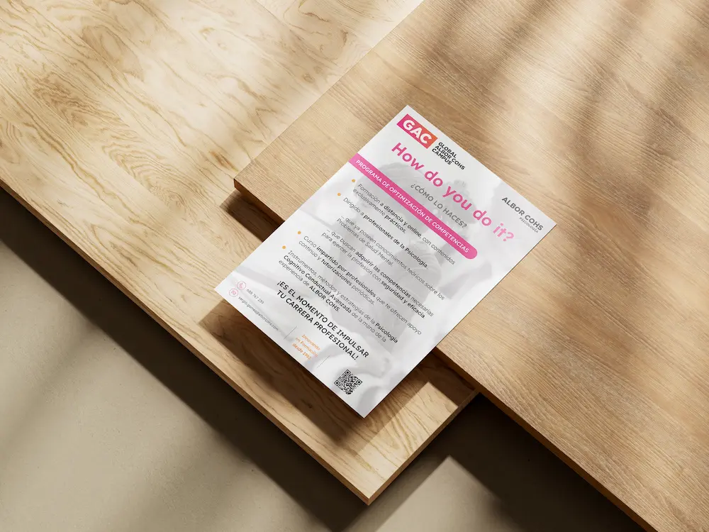 Mockup de Flyer psicologia.