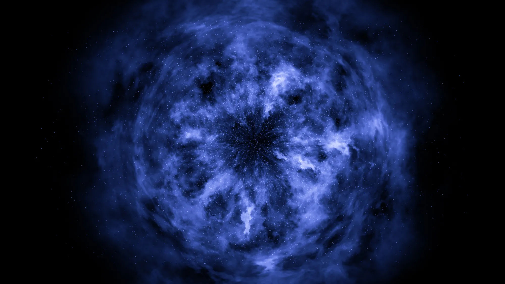 Explosión de una estrella azul