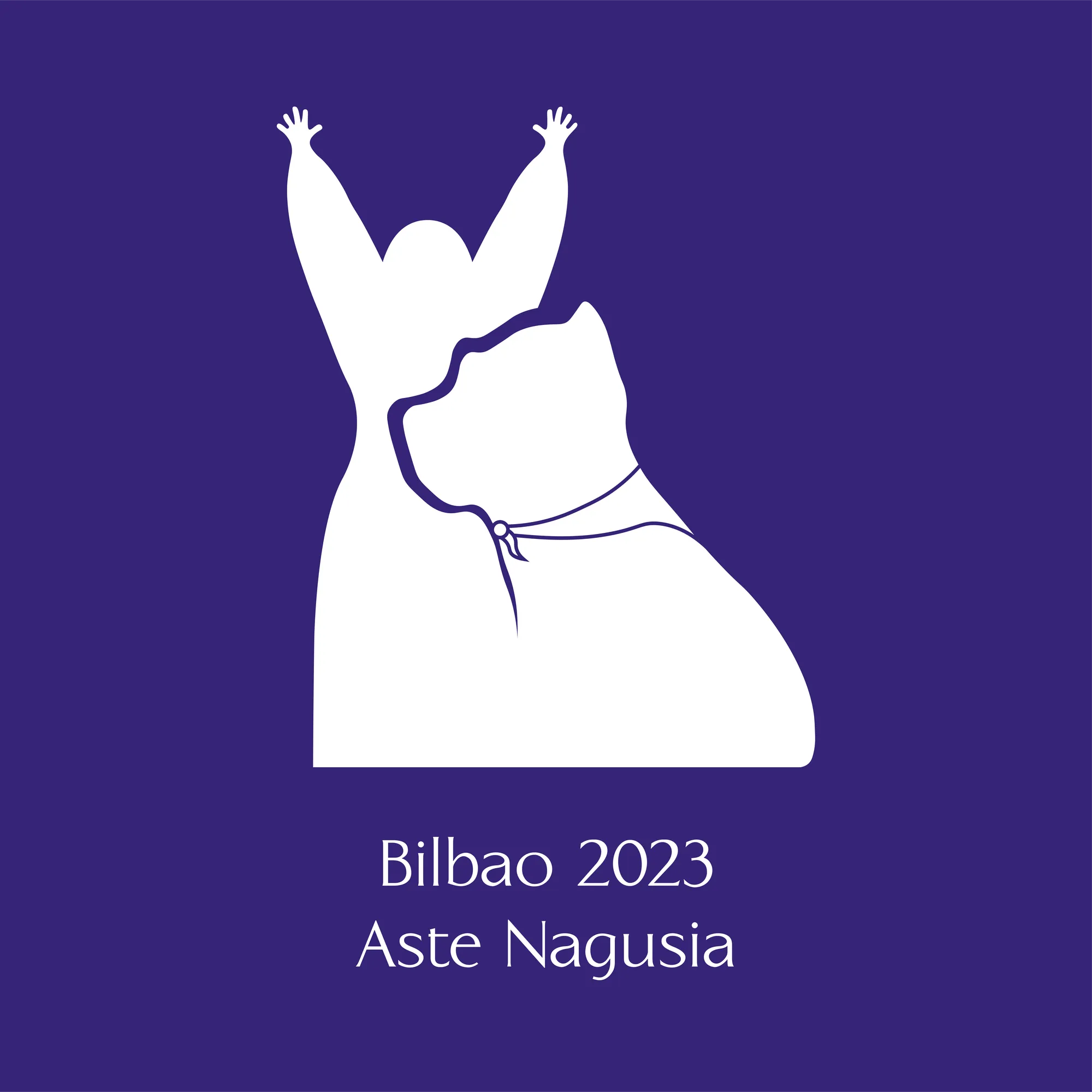 Ilustración digital del puppy y marijaia para la aste nagusi de Bilbao.